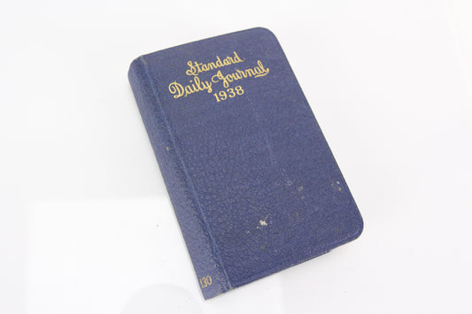 Handwritten 1938 Diary Journal of Unknown Individual, Likely from NH