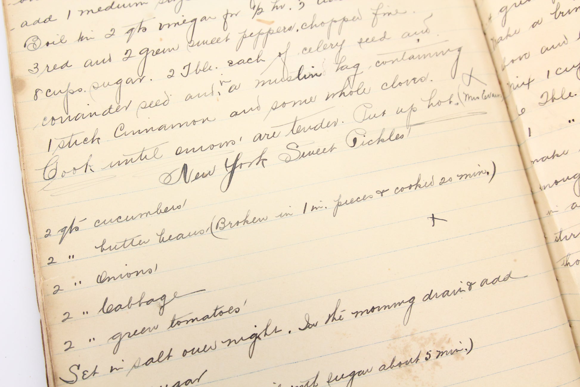 Antique Handwritten Recipe Books [History & Values] • Adirondack