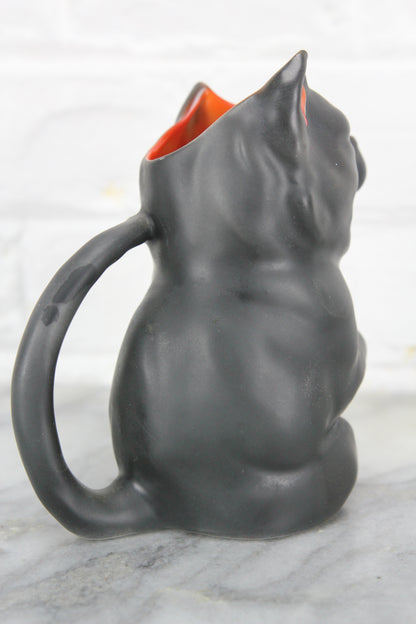 Royal Bayreuth Figural Black Cat Creamer