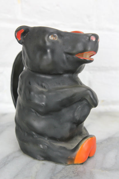 Royal Bayreuth Figural Black Bear Creamer