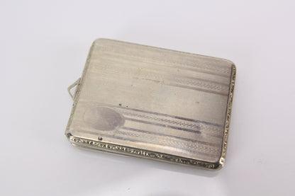 Matching Monogrammed "C" Cigarette Case and Compact by M.S.P. Co.