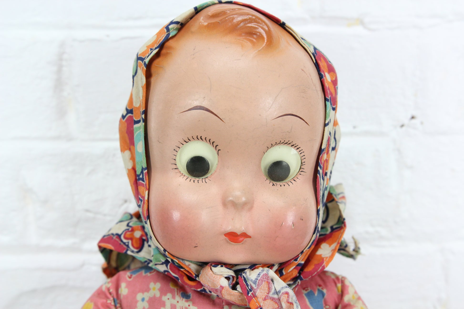 Ralph Freundlich Goo-Goo Googly Eyed Composition Doll, 20