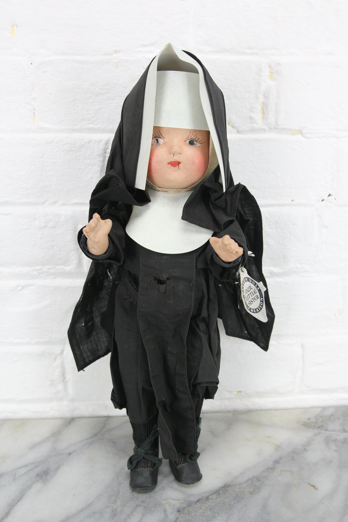 Our Little Sister Composition Nun Doll, 13"