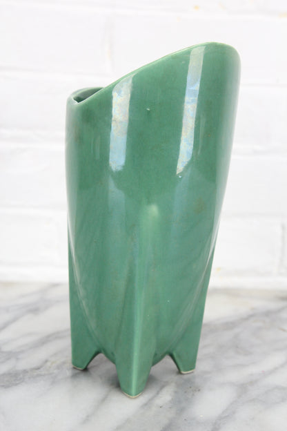Mid-Century Atomic Rocket Ceramic Vase