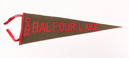 Camp Balfour Lake Stitched Letter Felt Souvenir Pennant - 27"