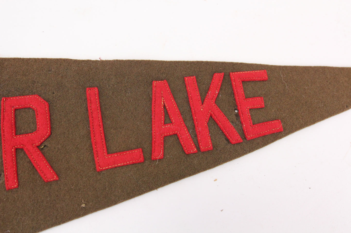 Camp Balfour Lake Stitched Letter Felt Souvenir Pennant - 27"