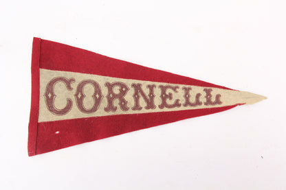 Cornell University Rare Three Piece Stiched Felt Souvenir Pennant - 17"