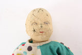 Antique Composition Doll with Unique Clown Suit Dress - 12"