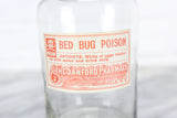 The Sanford Pharmacy Bed Bug Poison Glass Bottle