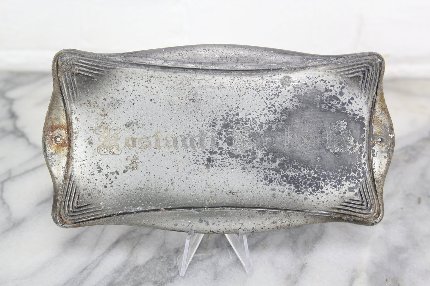 Konstanti Sucheki Funeral Casket Plate, Manufactured by Sargent & Co., 1940
