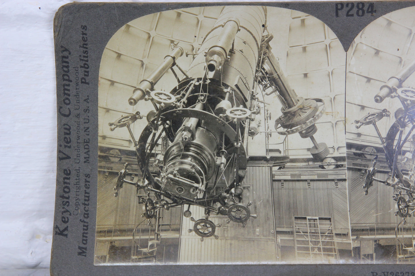 Telescope in the Lick Observatory - Keystone Stereo Card