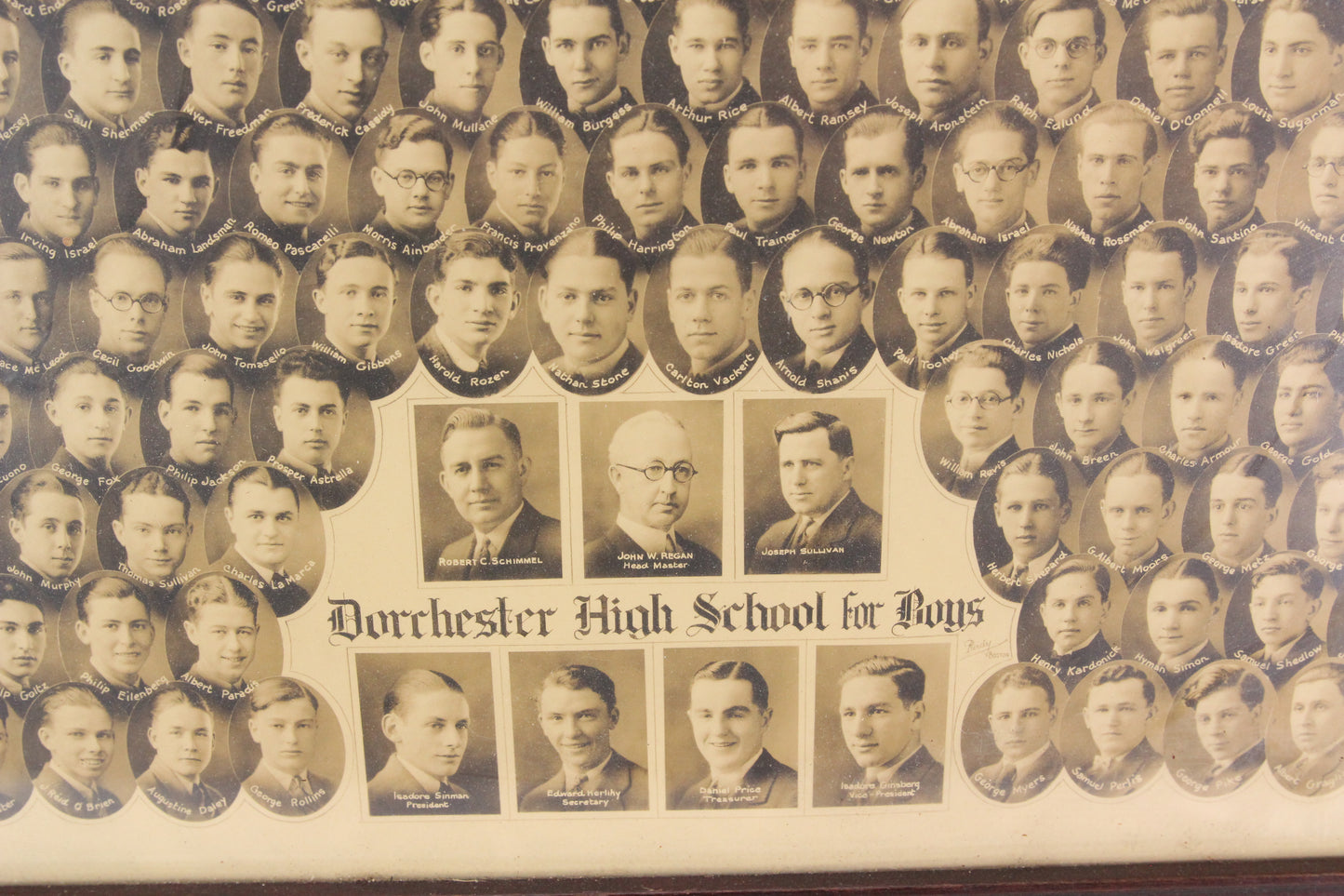 Dorchester High School for Boys Class of 1928 Photo Collage, Boston, MA