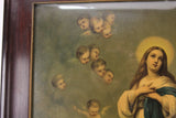 Framed Color Print of the Ascension of the Virgin Mary with Cherubs - 18 x 23"