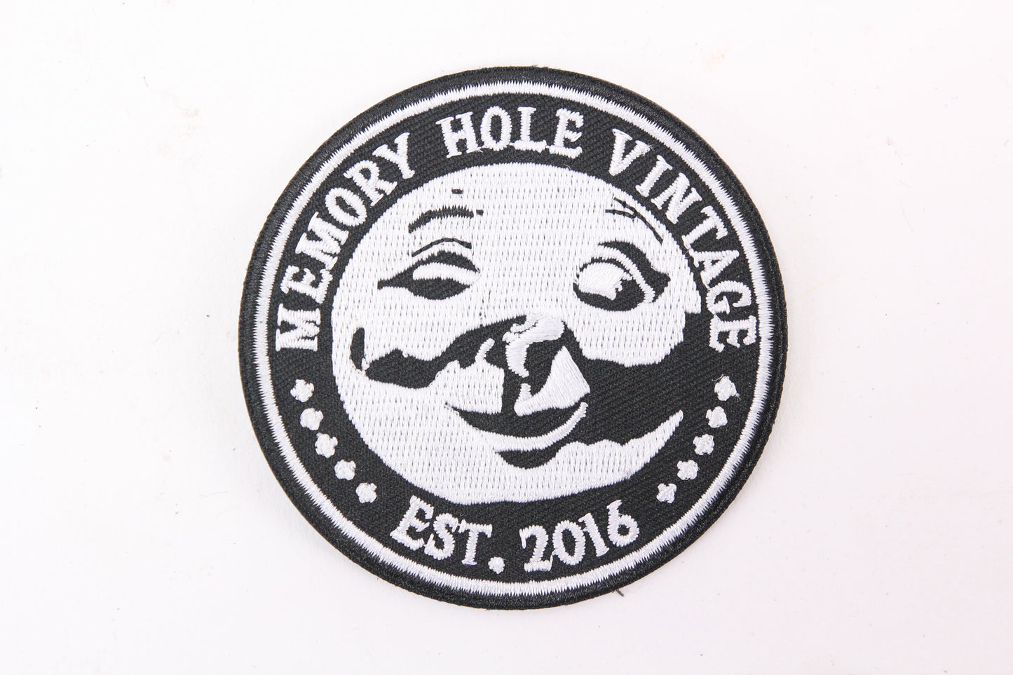 Memory Hole Vintage Moonface 3" Embroidered Patch