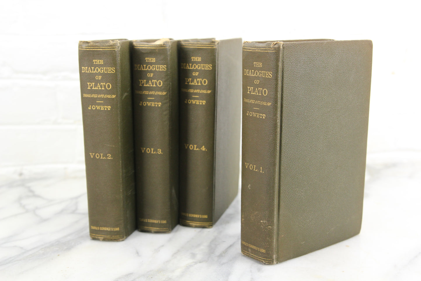 The Dialogues of Plato Four Volume Set Translated by B. Jowett, M.A., Copyright 1911