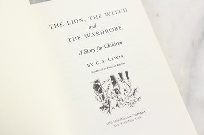 The Lion, The Witch and The Wardrobe by C.S. Lewis, Copyright 1950, Illustrated