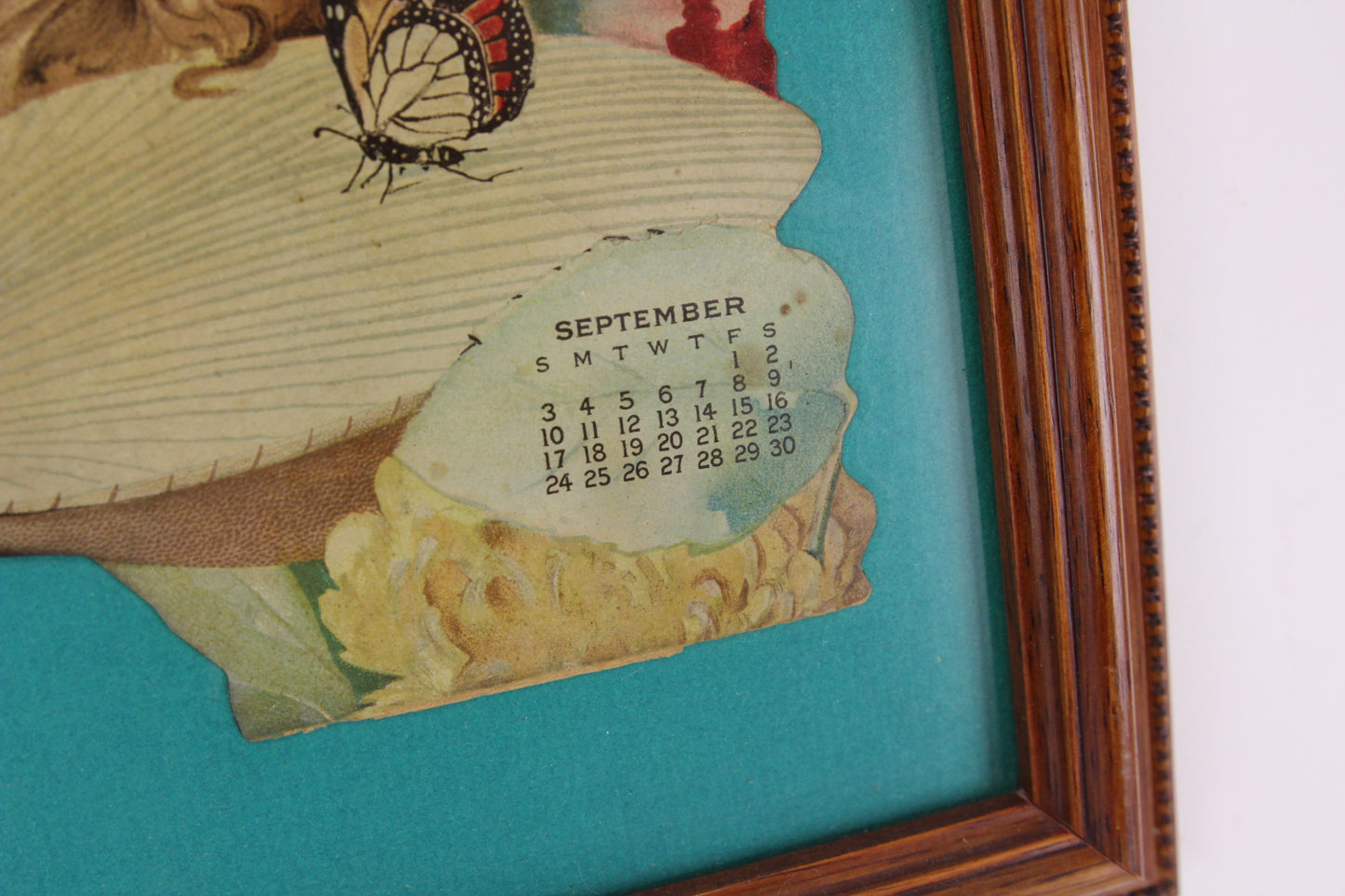 Antique Die Cut 1905 Advertising Calendar for July, August, and September