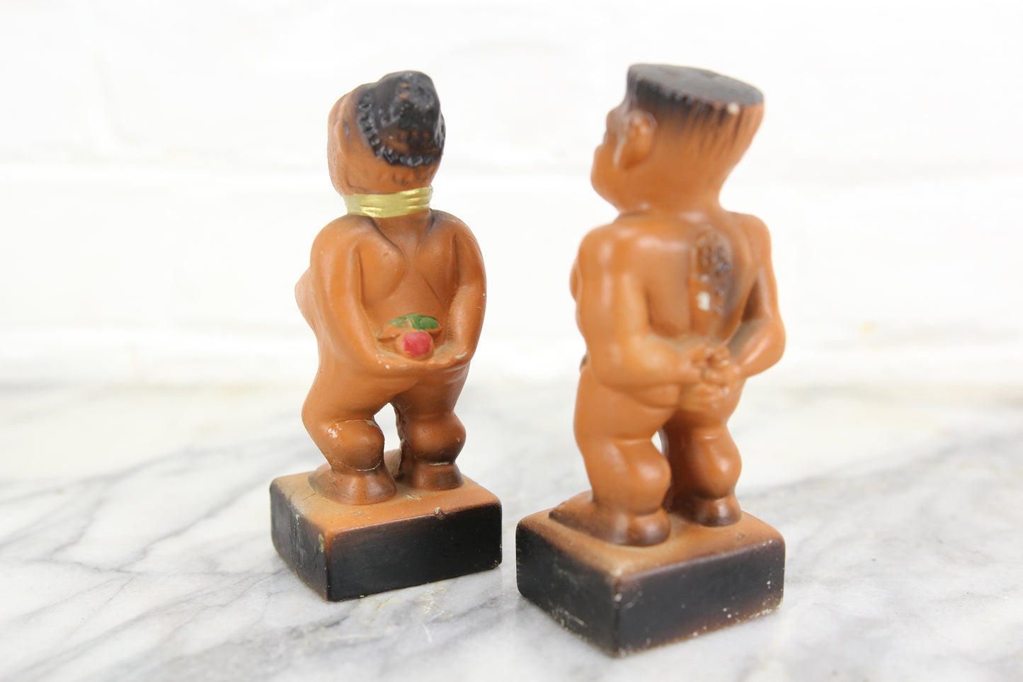 Adam and Eve Nude Novelty Salt and Pepper Shakers