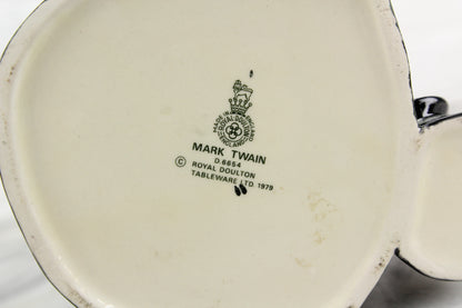 Mark Twain Royal Doulton Toby Character Jug D6554, Copyright 1979