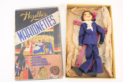 Hazelle's Marionettes No. 113 "Sailor" Marionette Puppet in Original Box, 12"