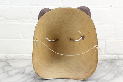Hand Carved Wooden Bear Mask