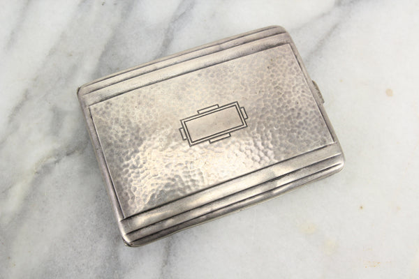 Sterling Silver Cigarette Case by George K. Webster Silver Company