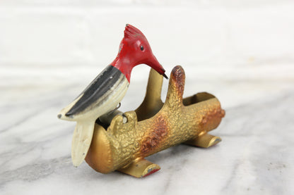 Painted Metal Woodpecker Toothpick Grabber