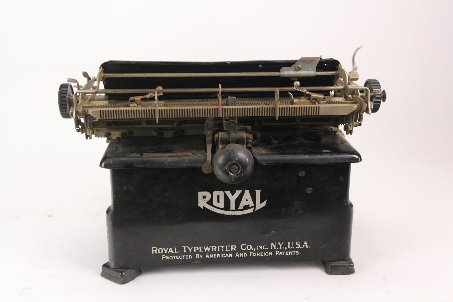 Royal Model No.10 Typewriter with Four Beveled Glass Panels, Made in USA, 1923