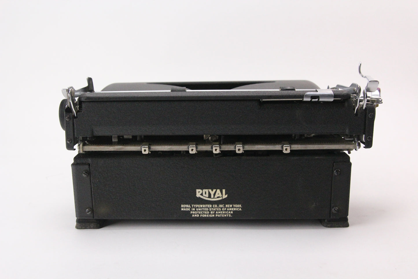 Royal Quiet De Luxe Portable Manual Typewriter with Case, Made in USA, 1947