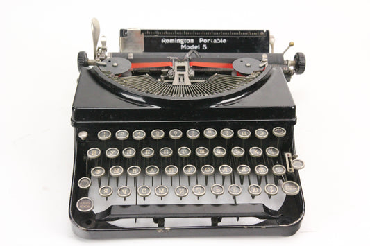 Remington Portable Model 5 Typewriter with Russian Keyboard and Typeface, 1934