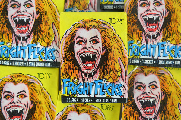Topps Fright Flicks Collectible Trading Cards, One Wax Pack, Fright Night, 1988