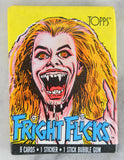 Topps Fright Flicks Collectible Trading Cards, One Wax Pack, Fright Night, 1988