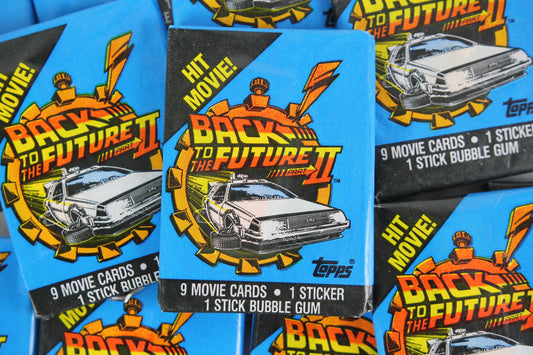 Topps Back to the Future Part II Collectible Trading Cards, One Wax Pack, 1989