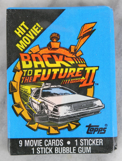 Topps Back to the Future Part II Collectible Trading Cards, One Wax Pack, 1989