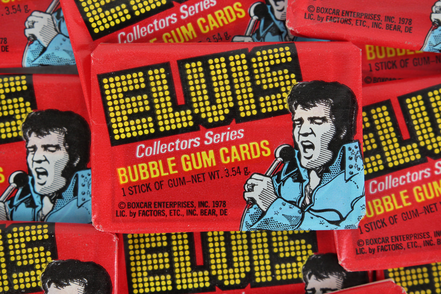 Elvis Collectors Series Collectible Trading Cards, One Wax Pack, 1978
