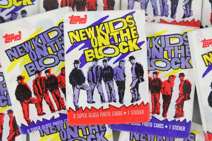 Topps New Kids on the Block Trading Cards, 1989 - Three (3) Wax Packs