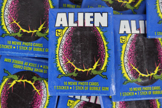 Topps Alien Collectible Trading Cards, One Wax Pack, 1979