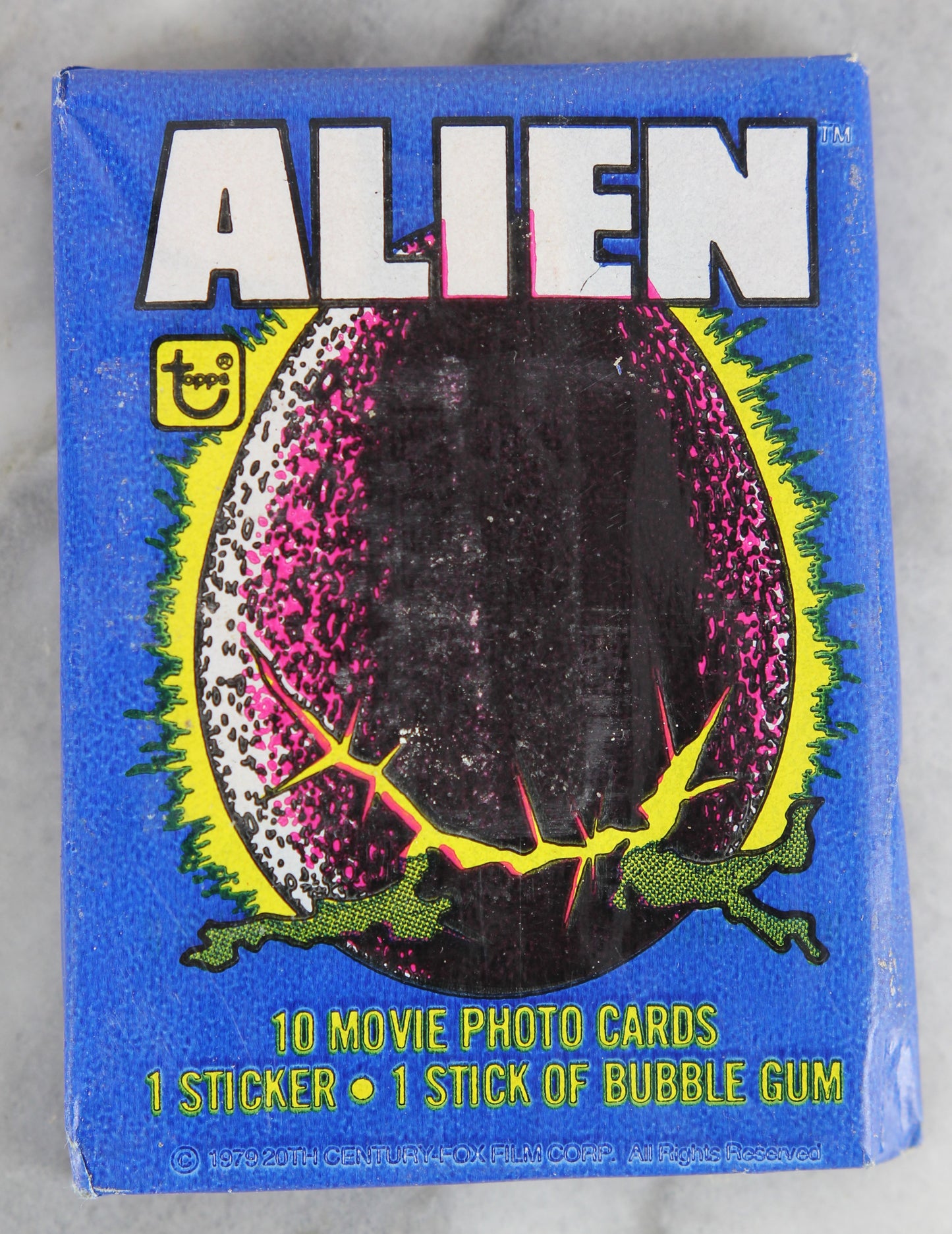 Topps Alien Collectible Trading Cards, One Wax Pack, 1979