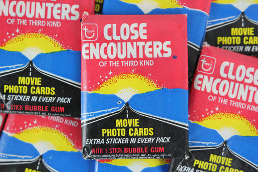 Topps Close Encounters of the Third Kind Trading Cards, 1978 - Three (3) Wax Packs