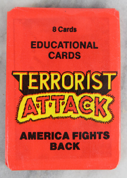 Piedmont Terrorist Attack Educational Collectible Trading Cards, One Wax Pack, 1986