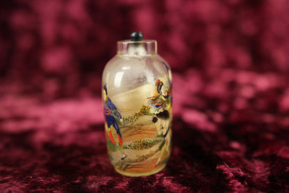 19th Century Reverse Painted Chinese Glass Snuff Bottle