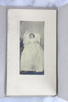 Postmortem Matted Photograph in Folder of a Deceased Baby