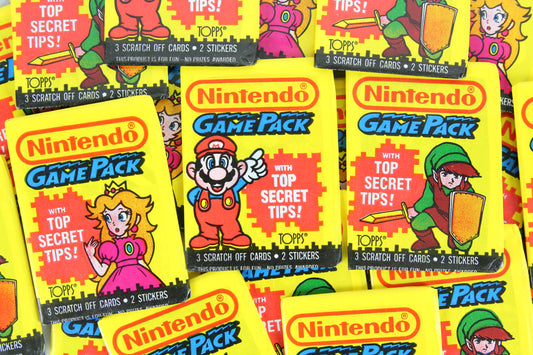 Topps Nintendo GamePack Collectible Trading Cards, One Wax Pack, 1989