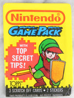 Topps Nintendo GamePack Collectible Trading Cards, One Wax Pack, 1989