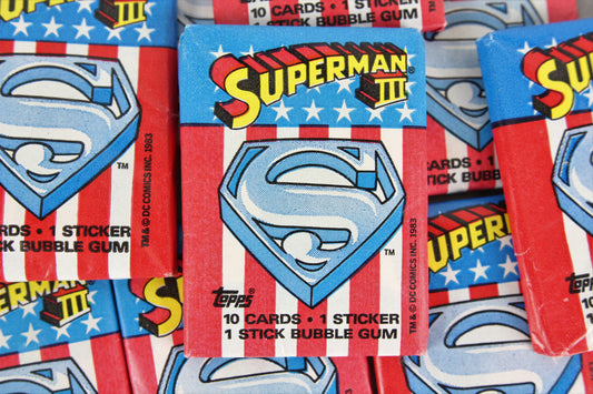 Topps Superman III Trading Cards, 1983 - Three (3) Wax Packs