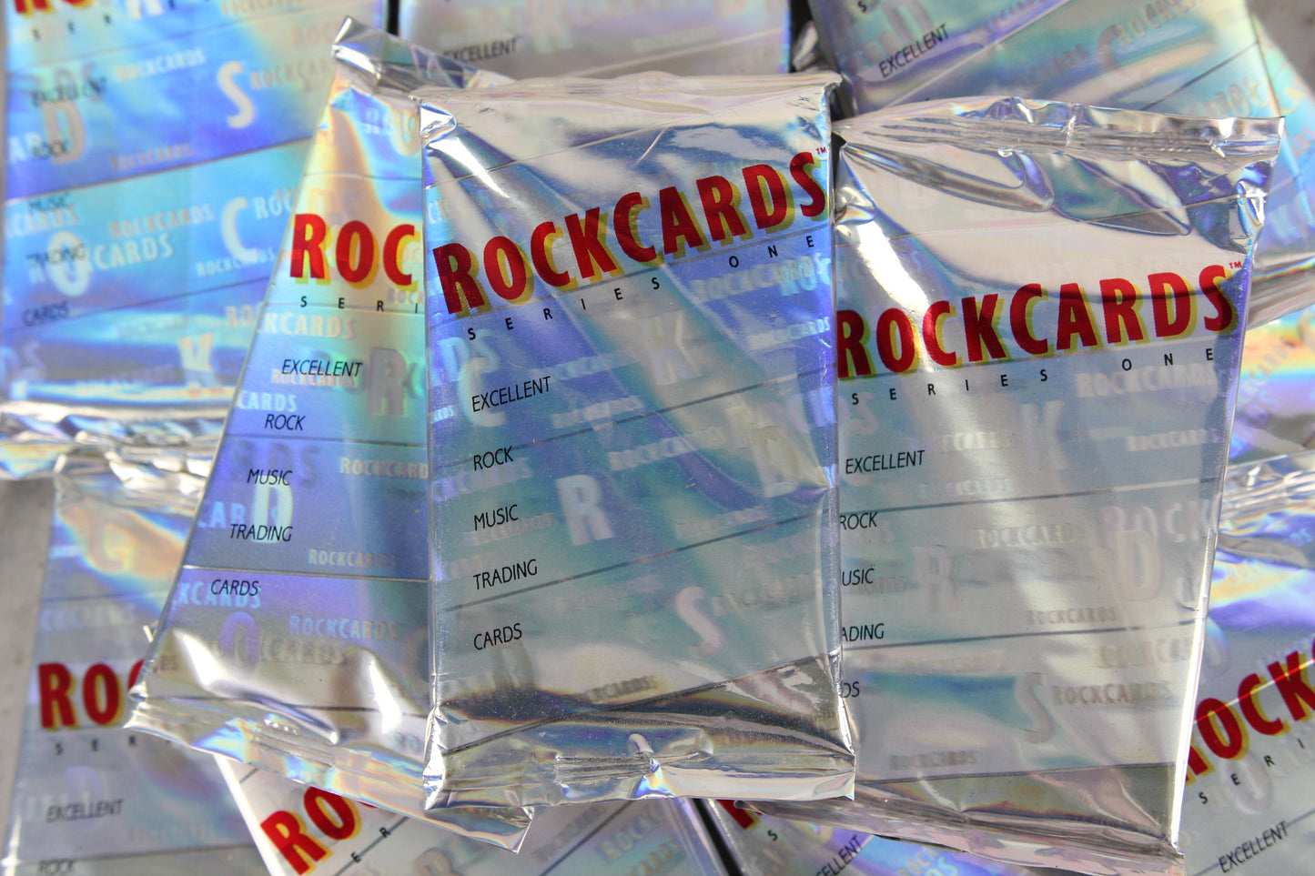 Rock Cards Trading Cards, 1991 - Three (3) Holographic Packs
