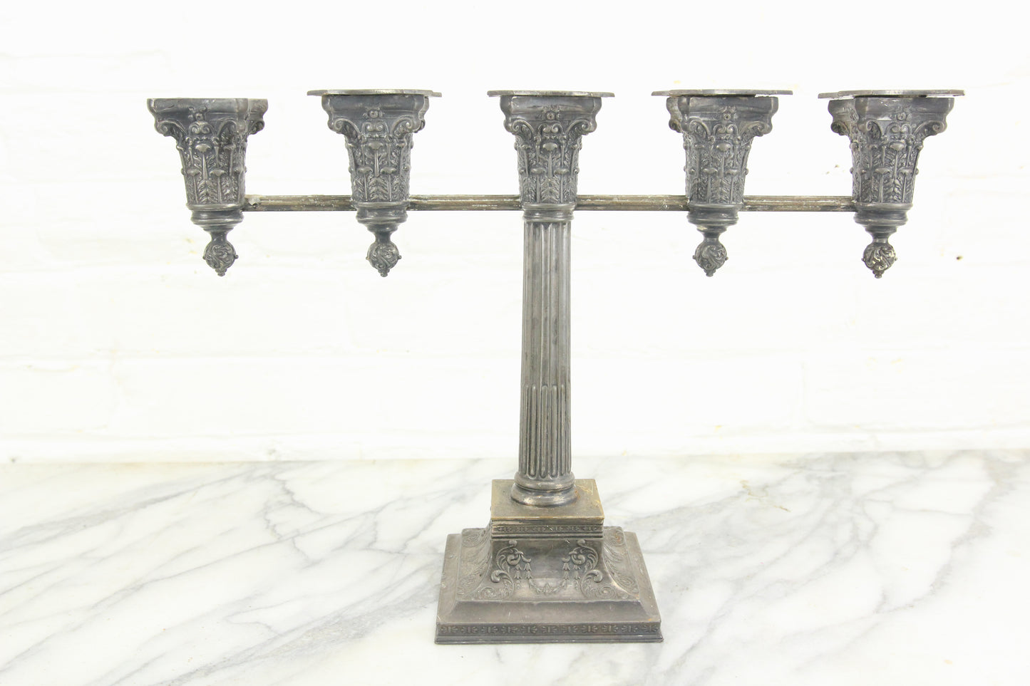 Five-Candle Silverplate Candelabra by Wilcox Silverplate Company
