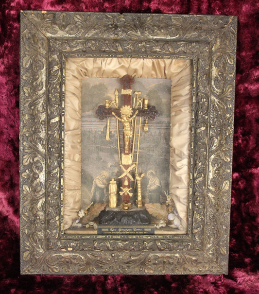 Thy Kingdom Come Antique Catholic Weapons of Christ Shadowbox