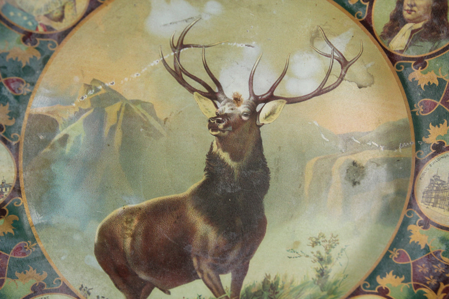 Elks Grand Lodge Reunion Philadelphia Tin Litho Plate, 1907