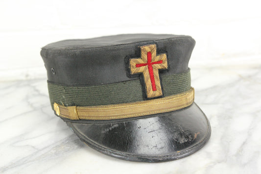 Ames Sword Company Knights Templar Masonic Hat, Size 7-3/8